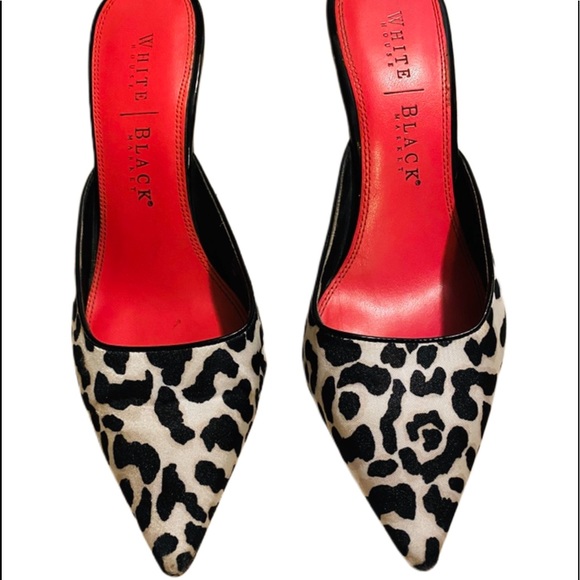 B.H.W.M. Abby Animal Print Heels Sz 7.5 - Picture 3 of 5